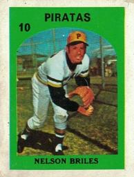 1972 Topps Venezuelan Stamps #10 Nelson Briles Front