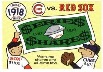 1970 Fleer World Series #15 1918 - Cubs vs. Red Sox Front