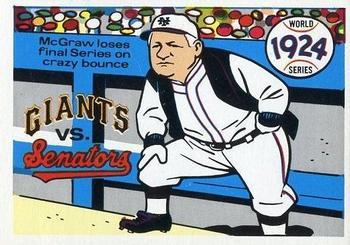 1970 Fleer World Series #21 1924 - Giants vs. Senators - John McGraw Front