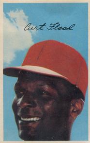 1969-70 MLB/MLBPA Baseball Stars Photostamps #NNO Curt Flood Front