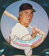 1972 Topps Candy Lids Test #NNO Chris Speier Front