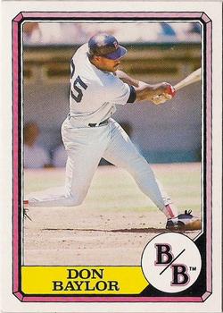 1987 Topps Boardwalk and Baseball #17 Don Baylor Front