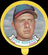 1973 Topps Candy Lids #NNO Dick Bosman Front