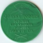 1959 Armour Coins #NNO Johnny Podres Back
