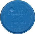 1962 Salada/Junket Coins #59 Bill Skowron Back