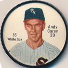 1962 Salada/Junket Coins #86 Andy Carey Front