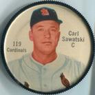 1962 Salada/Junket Coins #119 Carl Sawatski Front