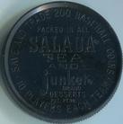 1962 Salada/Junket Coins #139 Curt Flood Back