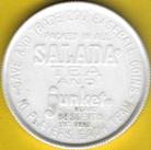 1962 Salada/Junket Coins #158 Gus Bell Back