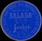 1962 Salada/Junket Coins #182 Ed Bressoud Back