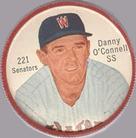 1962 Salada/Junket Coins #221 Danny O'Connell Front