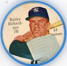 1962 Shirriff Coins #64 Bobby Richardson Front