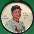 1962 Shirriff Coins #139 Curt Flood Front