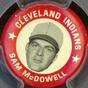 1969 MLB Player Pins #NNO Sam McDowell Front