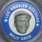 1969 MLB Player Pins #NNO Willie Davis Front