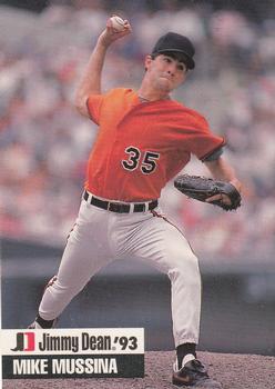 1993 Jimmy Dean #27 Mike Mussina Front