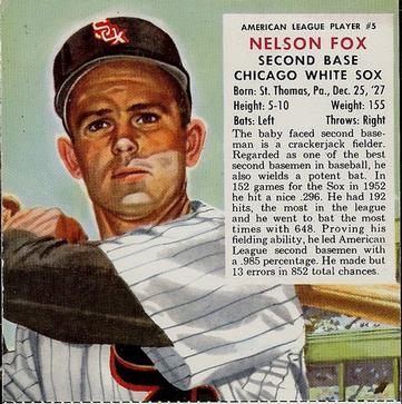 1953 Red Man #AL5 Nelson Fox Front