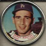 1964 Topps - Coins #106 Sandy Koufax Front