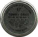 1964 Topps - Coins #57 Tommy Davis Back
