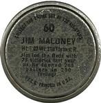 1964 Topps - Coins #60 Jim Maloney Back