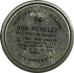 1964 Topps - Coins #94 Bob Hendley Back