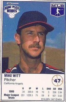 1987 Kraft Home Plate Heroes #47 Mike Witt Front