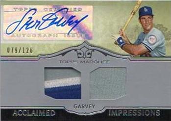 2011 Topps Marquee - Acclaimed Impressions Dual Relic Autographs #AID-10 Steve Garvey Front