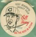 1963 French Bauer Cincinnati Reds Caps #NNO Bill Henry Front