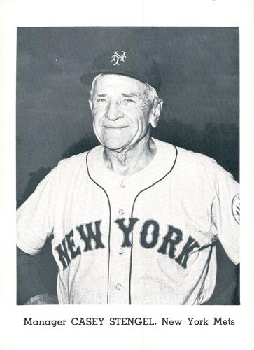 1965 Jay Publishing New York Mets #NNO Casey Stengel Front