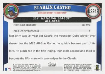 2011 Topps Update #US249 Starlin Castro Back