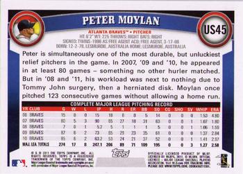 2011 Topps Update #US45 Peter Moylan Back