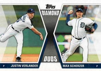 2011 Topps Update - Diamond Duos #DD-19 Justin Verlander / Max Scherzer Front