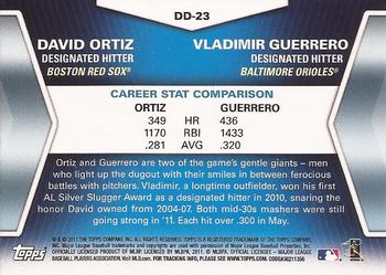 2011 Topps Update - Diamond Duos #DD-23 David Ortiz / Vladimir Guerrero Back
