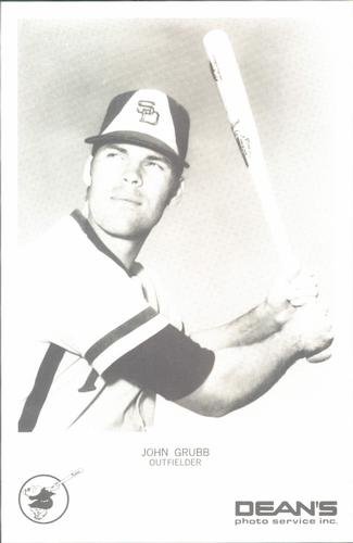 1973 Dean's Photo Service San Diego Padres #NNO John Grubb Front