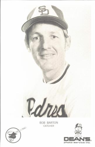1974 Dean's Photo Service San Diego Padres #2 Bob Barton Front