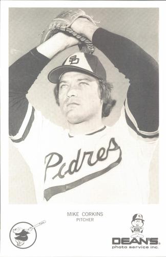1974 Dean's Photo Service San Diego Padres #6 Mike Corkins Front