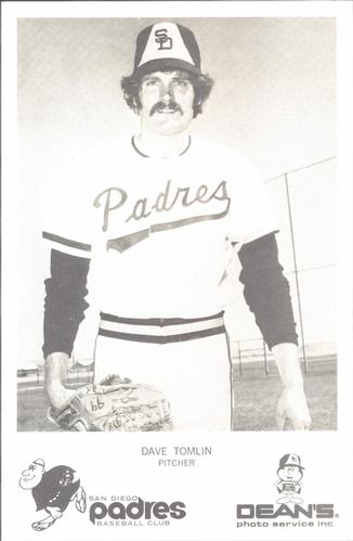 1975 Dean's Photo Service San Diego Padres #NNO Dave Tomlin Front