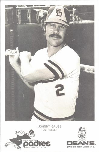 1975 Dean's Photo Service San Diego Padres #NNO Johnny Grubb Front