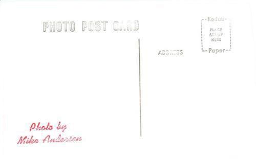 1969 Mike Andersen Postcards #NNO Frank Fernandez Back