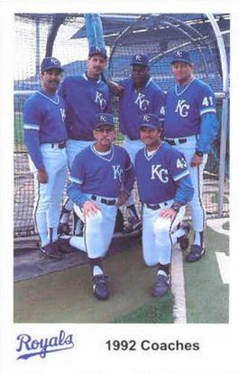 1992 Kansas City Royals Police #NNO Coaches: Glenn Ezell / Adrian Garrett / Guy Hansen / Lynn Jones / Bruce Kison / Lee May Front