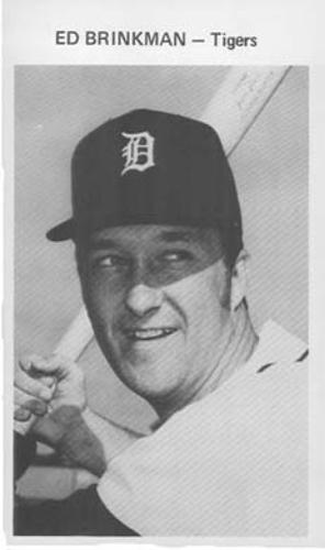 1971 Detroit Tigers Picture Pack #NNO Ed Brinkman Front
