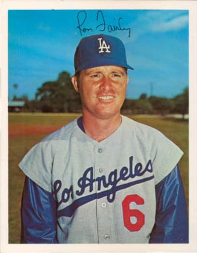 1967 Dexter Press Los Angeles Dodgers #3 Ron Fairly Front