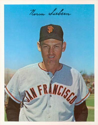 1967 Dexter Press San Francisco Giants #12 Norm Siebern Front