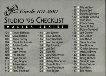 1995 Studio #200 Checklist Front