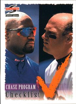 1995 Summit #200 Chase Program Checklist Front