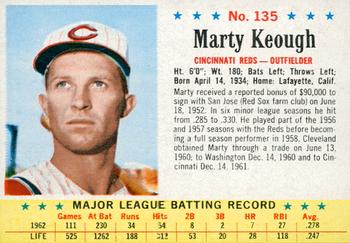 1963 Post Cereal #135 Marty Keough Front
