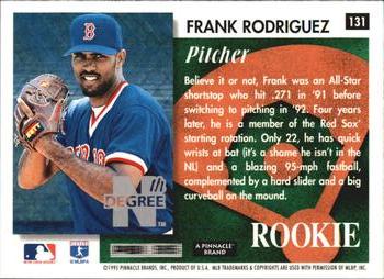 1995 Summit - Nth Degree #131 Frank Rodriguez Back