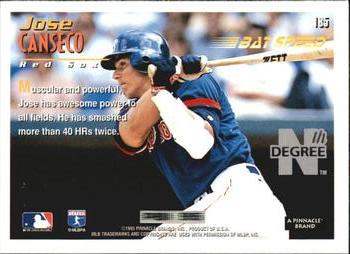 1995 Summit - Nth Degree #185 Jose Canseco Back
