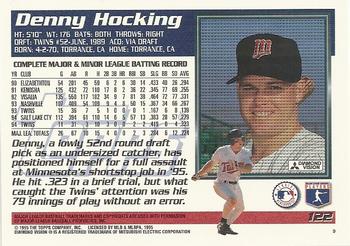 1995 Topps #122 Denny Hocking Back