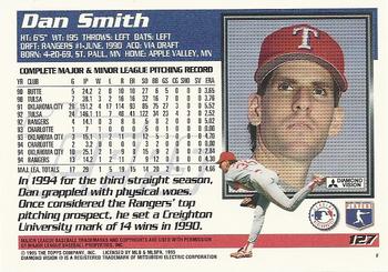 1995 Topps #127 Dan Smith Back